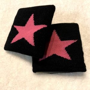 Pink Star Wristband Sweatband